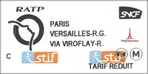 Einzelfahrschein Versailles mit RER C für Kinder (4-9 Jahre) (ID-1053)