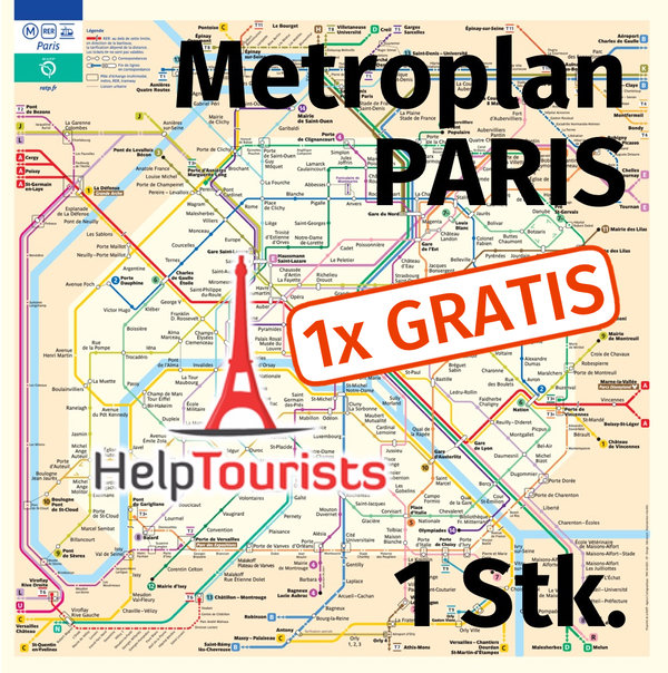 Metrofahrplan PARIS (Faltplan) - (ID-999)